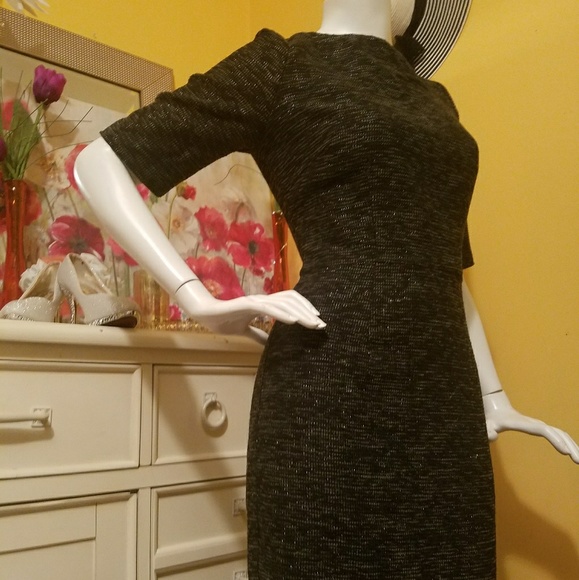 Collectif Vintage Dresses & Skirts - Mena Sparkle Tweed Pencil Dress- INCREDIBLE PRICE